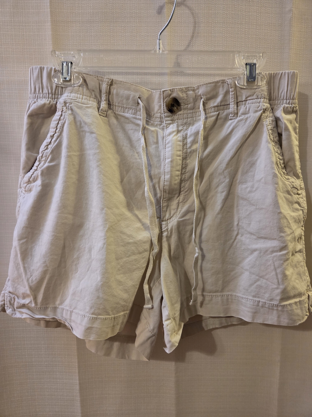 Sonoma Beige Drawstring Women’s Hybrid Shorts